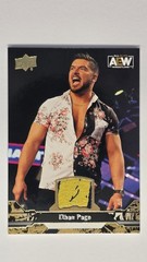 2023 Upper Deck AEW #24 Ethan Page Gold Shirt Memorabilia