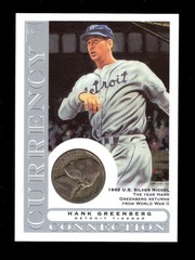 2003 TOPPS GALLERY CURRENCY HANK GREENBERG 1945 SILVER NICKEL TIGERS