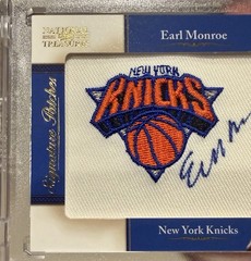 Earl Monroe 2011 National Treasures Patch Auto /99 New York Knicks MINT