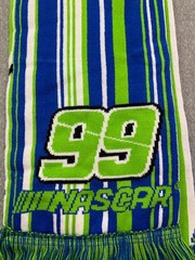 FOCO NASCAR 99 Daniel Suarez Hyperstripe Knit Scarf Blue Green Cool