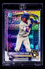 Jesus Made RARE REFRACTOR PANDORA ROOKIE INVESTMENT CARD PHENOM Brewers SSP