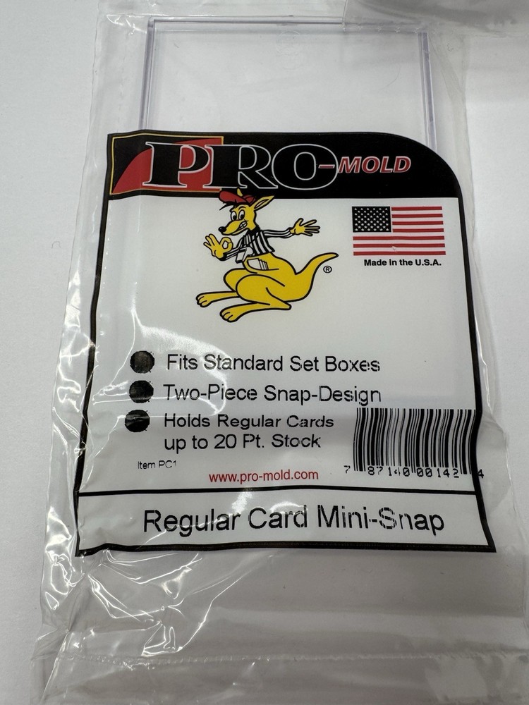 4 Pro-Mold Regular UV Mini Snap Card Holder Original PC1 Fits Storage Boxes New
