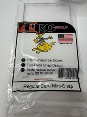 4 Pro-Mold Regular UV Mini Snap Card Holder Original PC1 Fits Storage Boxes New
