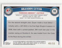 2011 Topps Pro Debut Gold Border #48/50 BRANDON GUYER #99 Cubs