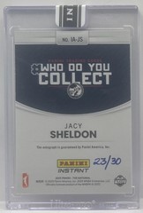 Jacy Sheldon 2025 Panini Instant WNBA Instant Access On-Card Auto #23/30 SEALED