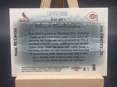 2001 Fleer Platinum Ken Griffey Jr Mark McGwire Classic Combinations #d /250