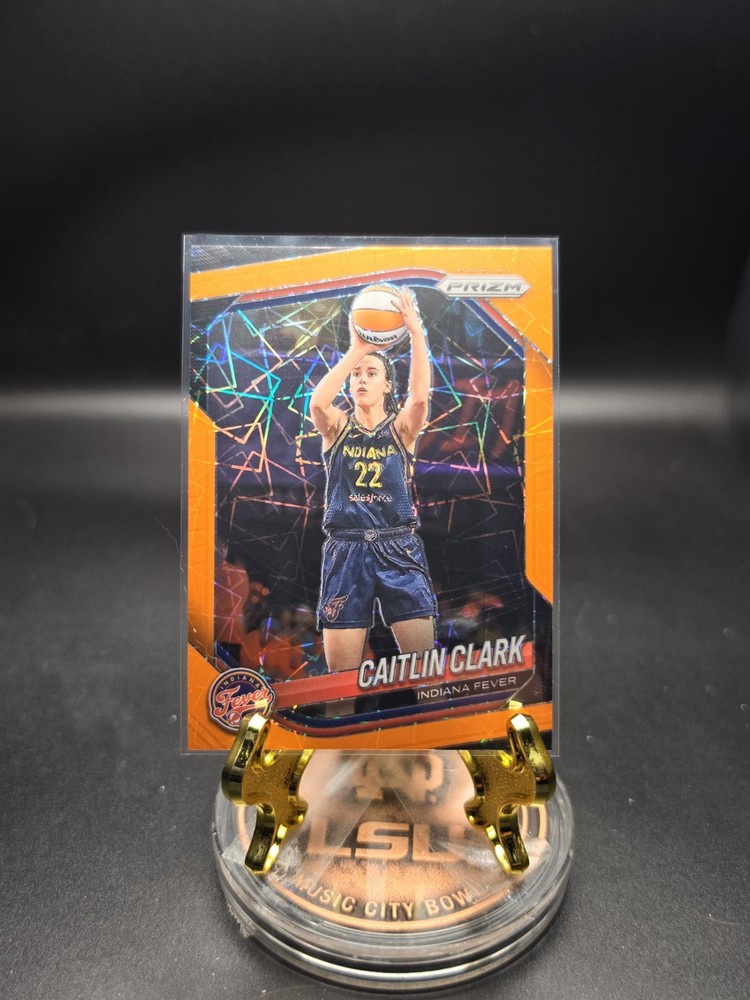 Caitlin Clark 2025 Panini Prizm WNBA Orange Velocity #22