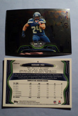 2013 Topps Chrome Refractors Marshawn Lynch #6 Seahawks Football Card AUCT#8203