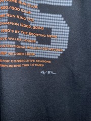 Vintage Barry Bonds 715 Career Home Runs Black T-Shirt Adult Medium 2005 Y2K VTG