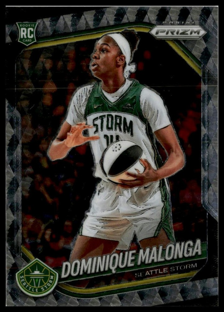 2025 Panini Prizm WNBA #116 Dominique Malonga Rookie RC Swirl Prizms