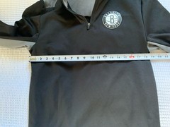 Brooklyn Nets Fanatics Branded Men’s Size Large 3/4 Zip Pullover Black and Grey