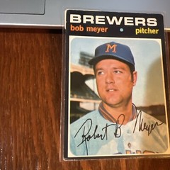 Bob Meyer 1971 O-Pee-Chee #456 Milwaukee Brewers VG-EX Range Vintage