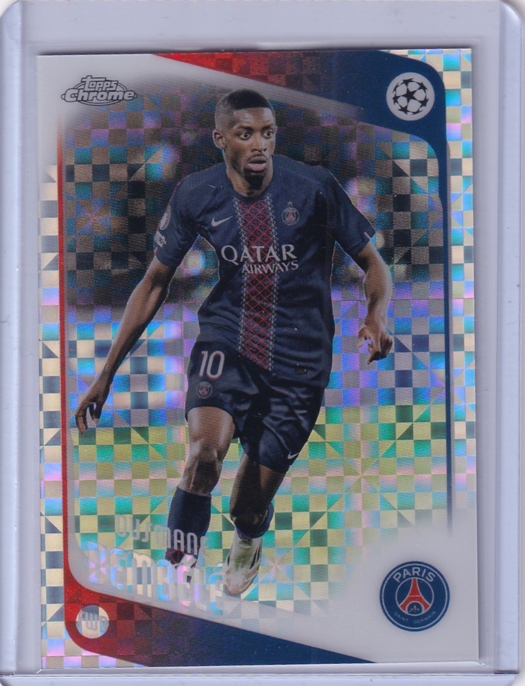 2025-26 Topps UEFA Club Competitions Ousmane Dembele #3 X Fractor PSA France