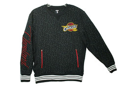 NBA Cleveland Cavaliers Size Medium Crewneck Pullover w/Zip Pockets Embroidered