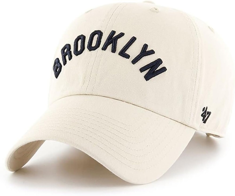 &rsquo;47 MLB Natural Script Team Color Wordmark Logo Clean Up Adjustable Hat Cap, …
