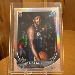 2025-26 Topps Bowman Chrome – Derik Queen Rookie #BCV-13 True Rose Gold /15 RC
