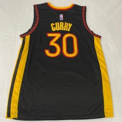 Stephen Curry #30 Embroidered Jersey, Black and Yellow, Brand New