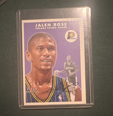 Fleer Tradition 2000-01 Jalen Rose #185 Indiana Pacers Autograph Auto