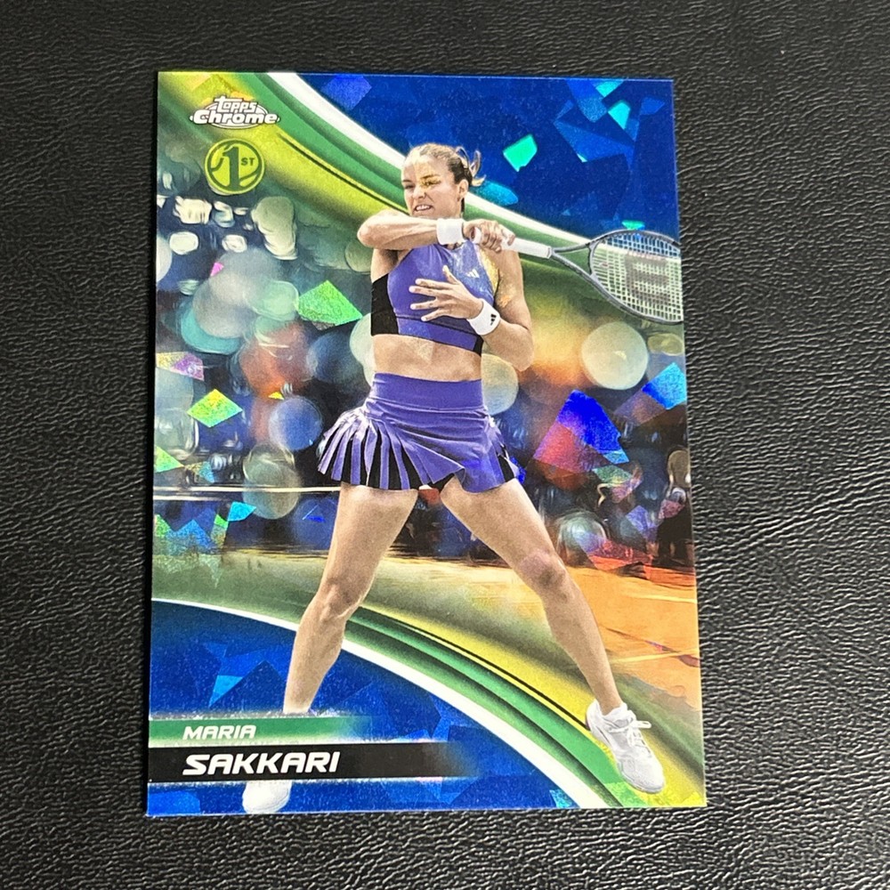 2025 Topps Chrome Sapphire Tennis Maria Sakkari 1st