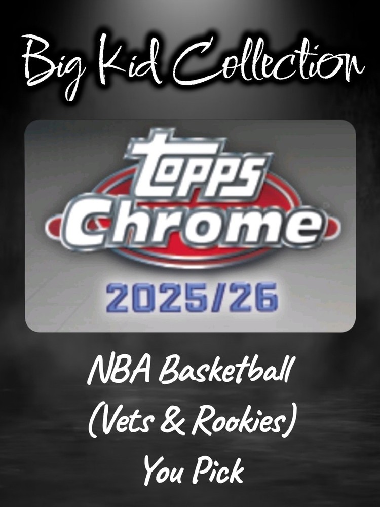 2025-26 Topps Chrome NBA Blue X-Fractor Vets & Rookies (You Pick)