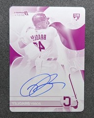 Bobby Bradley 2020 Bowman&rsquo;s Best Printing Plate Magenta 1/1 Rookie Auto RC
