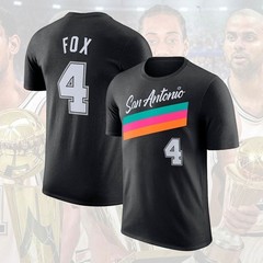 San Antonio Team 2025-26 City Edition Player Name & Number: Harper, Castle, Fox