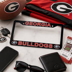 Georgia Bulldogs UGA License Plate Frame Cover – Black – EliteAuto3K
