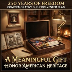 250th Anniversary USA Flag 3×5 36 inches by 60 inches, 250 Years Of Freedom