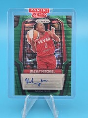 Kelsey Mitchell 2025 Panini Prizm WNBA Green Pulsar Prizm Auto /25 Fever #SG-KM