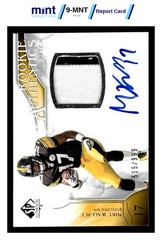 2009 SP AUTHENTIC MIKE WALLACE 395 RPA RC PATCH AUTO 515/999 STEELERS MCG 10