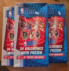3 NIB 2009 NBA 34 Valentines/box- All-Time Greats-15&Prime; x 19&Prime; Poster Included!