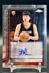 2025-26 Topps Chrome – Yang Hansen (RC) #TCAR-YH Rookie Autograph On Card