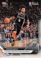 Stephon Castle 2025-26 NBA Topps Now #333 NBA Finals – Ship 7/1
