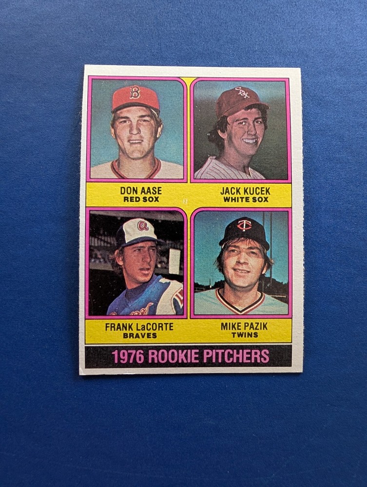 1976 Topps – Don Aase (RC) Evidence of Trimming #597 – EX