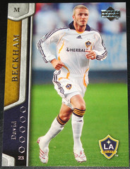 2007 Upper Deck MLS David Beckham LA Galaxy 1st MLS RC #63