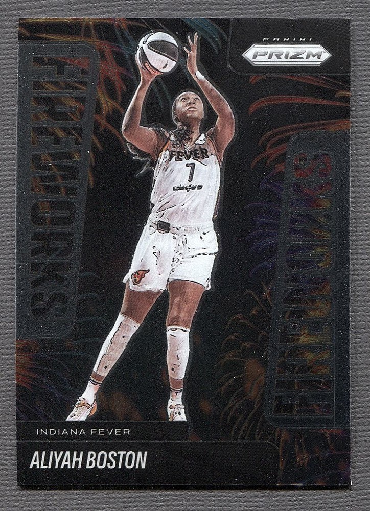 2025 Panini Prizm WNBA Fireworks #3 Aliyah Boston