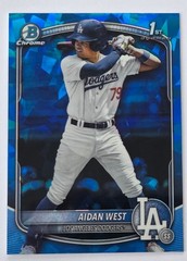 Aidan West 2025 Bowman Draft Sapphire 1st Bowman #BDC-6 Dodgers
