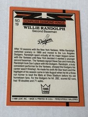 1990 Donruss – Diamond Kings Willie Randolph #19 RARE ERROR Card