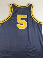 Vintage Nike 90&rsquo;S Jalen Rose Michigan Wolverines Jersey Fab Five Large