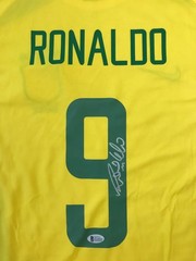 Ronaldo Nazario signed Brazil Nike Jersey Beckett Witness COA