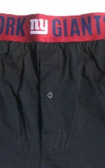 New York Giants Mens Dark Grey Title Boxer Shorts