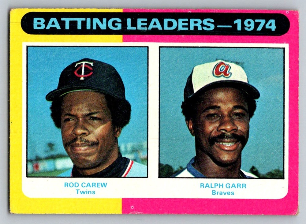 1975 Topps 1974 Batting Leaders (Rod Carew / Ralph Garr) #306