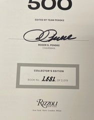 Team Penske 50th Anniversary Indianapolis 500 Book R Penske Signed with Slipcase