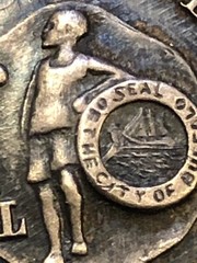 1900s Sterling Silver 280 YARD Relay UNL MEDAL AWARD PSAL PIN Buffalo Public Sch
