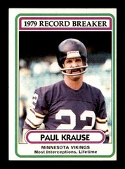1980 Topps #4 Paul Krause RB EXMT X3290233