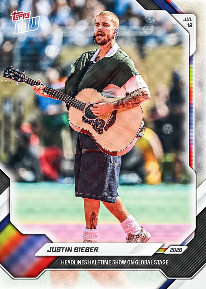 *PRE SALE* Justin Bieber – 2026 Topps NOW® – Card JB01