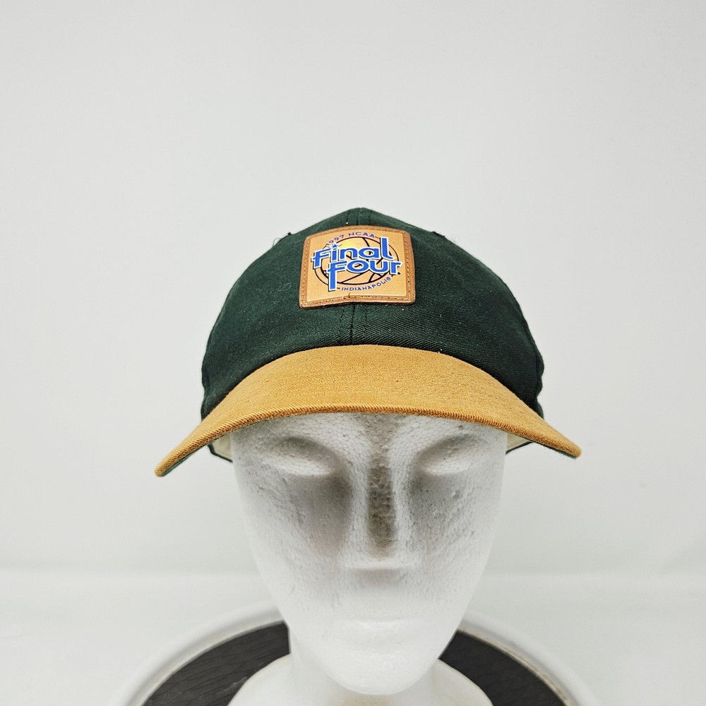 Vintage NCAA Final Four Hat Strap Back One Size Green Basketball NCAAaction!