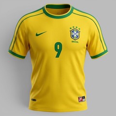 Ronaldo Nazario R9 SIGNED & AUTOGRAPHED Brazil 1998 World Cup shirt Jersey PROOF
