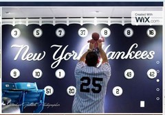 Yankees 3D sign ANY number signs art Jersey NY New York Retired Paul O&rsquo;Neill 21