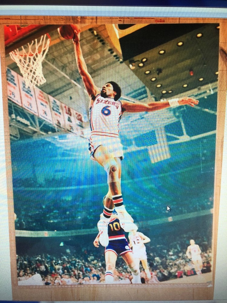 JULIUS ERVING DR. J 24X36 POSTER BASKETBALL NBA ABA SLAM DUNK ICON SPORTS LEGEND
